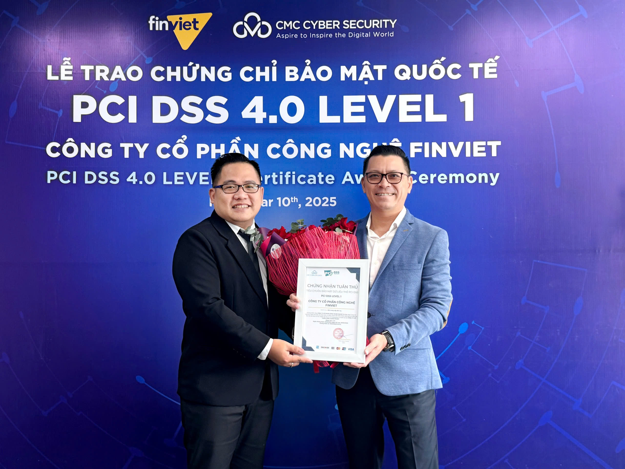 Finviet Nhận Chứng Chỉ PCI DSS 4.0 Level 1, Khẳng Định Cam Kết Bảo Mật Tuyệt Đối Cho Khách Hàng